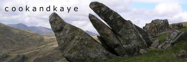 Image of frost shattered stones by CookandKaye website design.