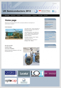 UK Semiconductors conference 2012